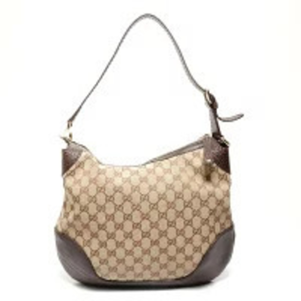Gucci One Brown Canvas Hobo GG Bag Shoulder